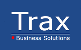 Trax Business Solutions One Dot Middle Blue Stretched Text 3 64% 1